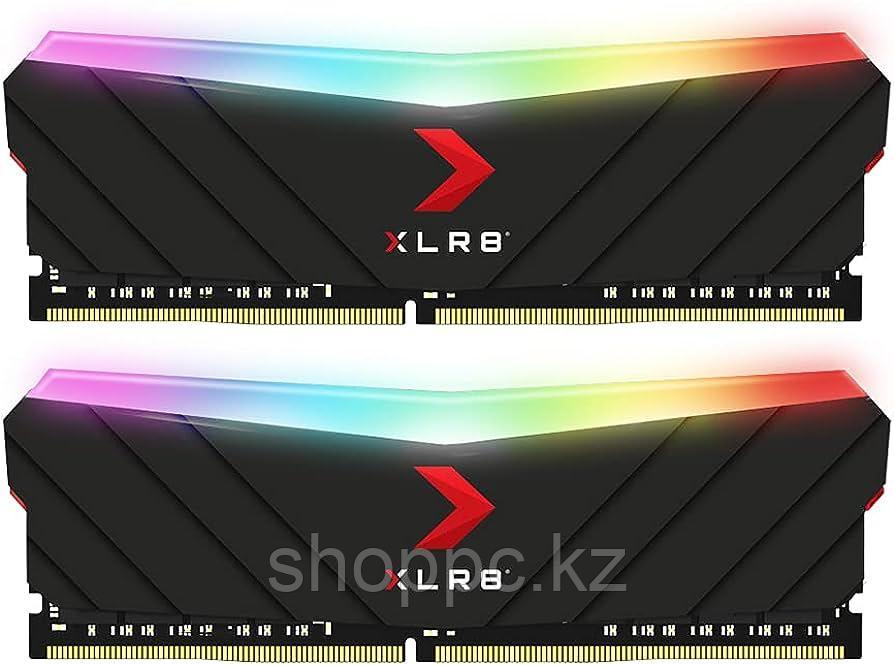 Озу PNY XLR8 Gaming 16GB (2x8GB) DDR4 DRAM 3200MHz (PC4-25600) CL16 1.35V RGB - фото 1 - id-p112633479