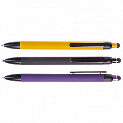 Ручка шариковая автоматическая "Hatber Core", 0,7мм, синяя, цветной корпус ассорти