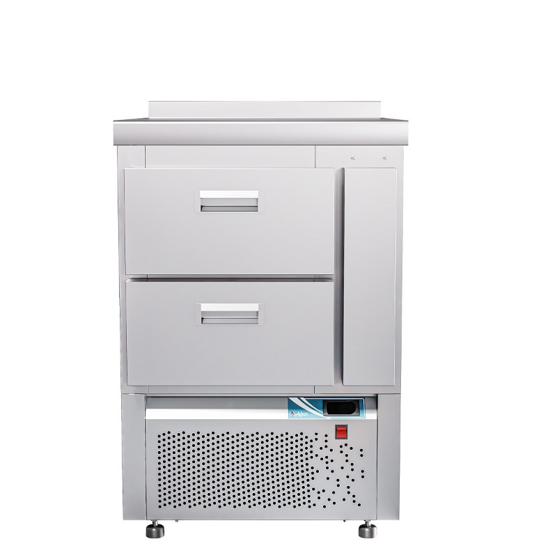 Стол холодильный среднетемпературный Abat СХС-70Н (ящики 1/2) с бортом - фото 1 - id-p112637983