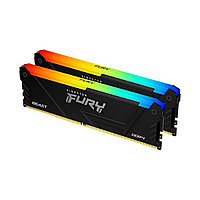 Комплект модулей памяти Kingston FURY Beast RGB KF432C16BB12AK2/32 DDR4 32GB (Kit 2x16GB) 3200MHz