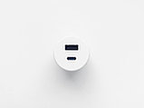 Shelbi Встраиваемая USB/C розетка 1 USB, 1 Type-C, шнур 1,5м, диаметр 30 мм, белый, фото 4