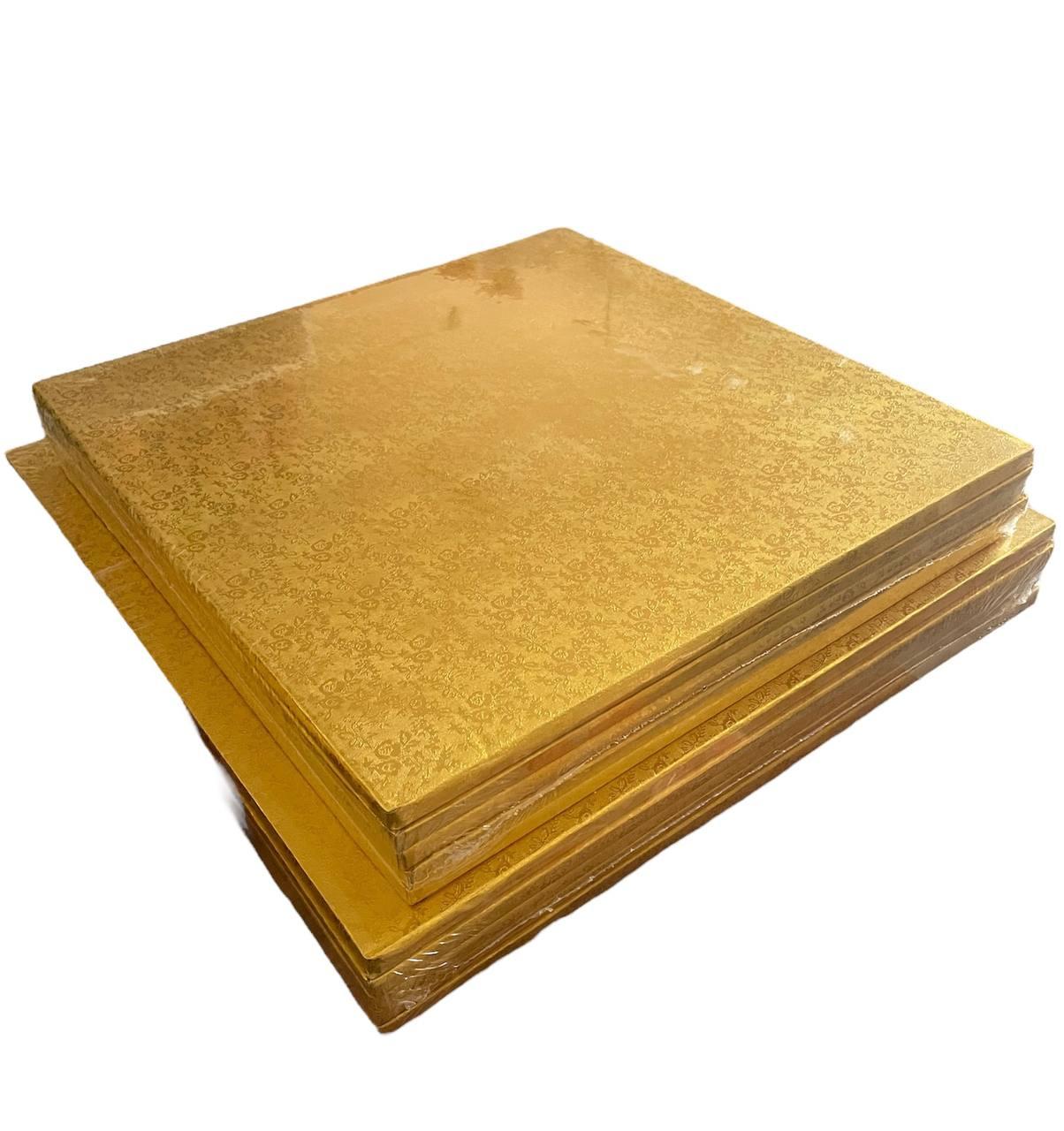 Подложка под торт цвет золото, d-10 мм. 30*30 см - фото 1 - id-p112639540