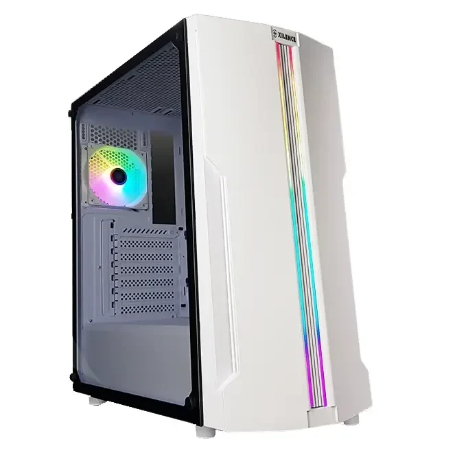 Корпус XILENCE XILENT BLADE WHITE Performance C X512.W.RGB.FAN [XG221] c 12 см ARGB вентилятором на задней пан