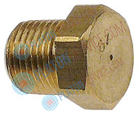 Жиклёр газовый резьба 1/8" NPT ширина зева ключа 13 код 67