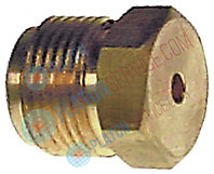 Жиклёр газовый резьба M13x1 ширина зева ключа 13 ø отверстия 17мм код 170
