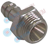 Фитинг / коннектор никелированная латунь прямая резьба 1/4 "шланг o 12 мм Кол-во 1 шт