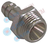 Фитинг / коннектор никелированная латунь прямая резьба 3/8 "шланг o 12 мм Кол-во 1 шт