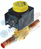 Клапан электромагнитный NC 230В присоединение 10 мм паечн. соединение
