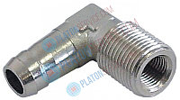 Фитинг / коннектор никелированная латунь наклонены резьба 3/8 "ET - M10x1 шланг o 12 мм IT Кол-во 1 шт