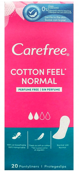 CAREFREE ежедневные прокладки Normal Cotton Fresh 20 шт