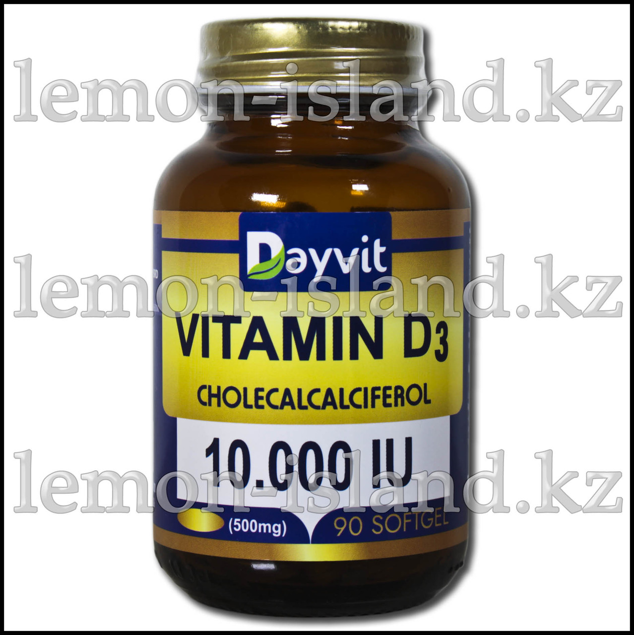 Витамин D3, 90 капсул по 10 000 МЕ (Dayvit, Турция)