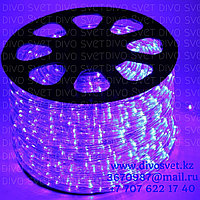 Светодиодный дюралайт IP65, 8mm, 17 диодов/м 220V. LED дюралайт, фиолетовый цвет.