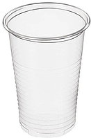 Пластиковый стакан прозрачный 100 шт Объем 200 мл.