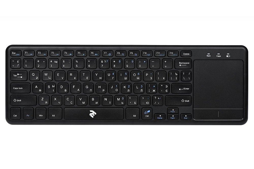 Клавиатура 2E TOUCH KEYBOARD KT100 WL Black - фото 1 - id-p112662468