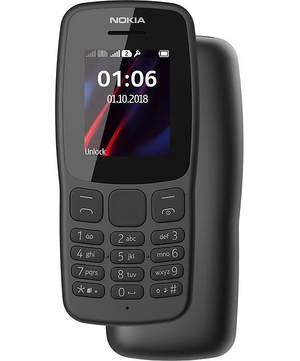 Мобильный телефон NOKIA 106 DS TA-1114 серый - фото 1 - id-p112663460