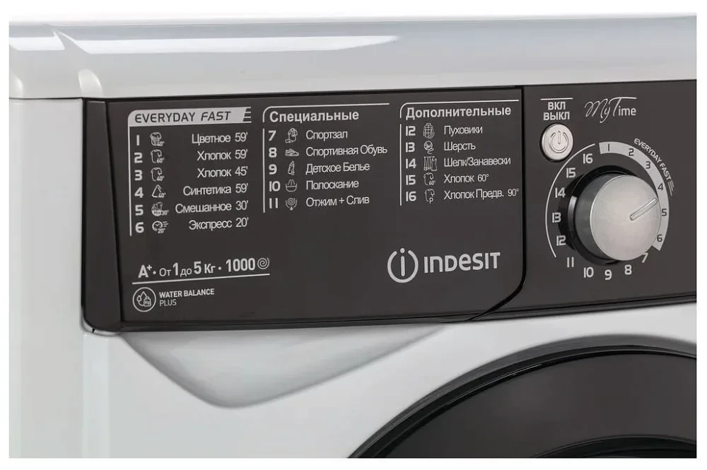 Стиральная машина Indesit EWSD 51031 BK CIS белая - фото 3 - id-p112661660