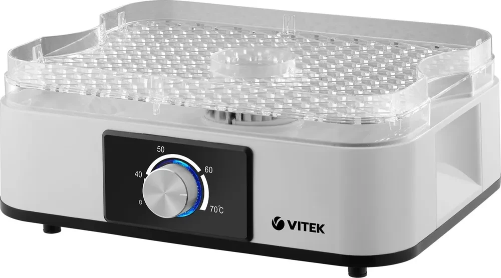 Сушилка для овощей и фруктов VITEK VT-5067 серебристая - фото 2 - id-p112661686