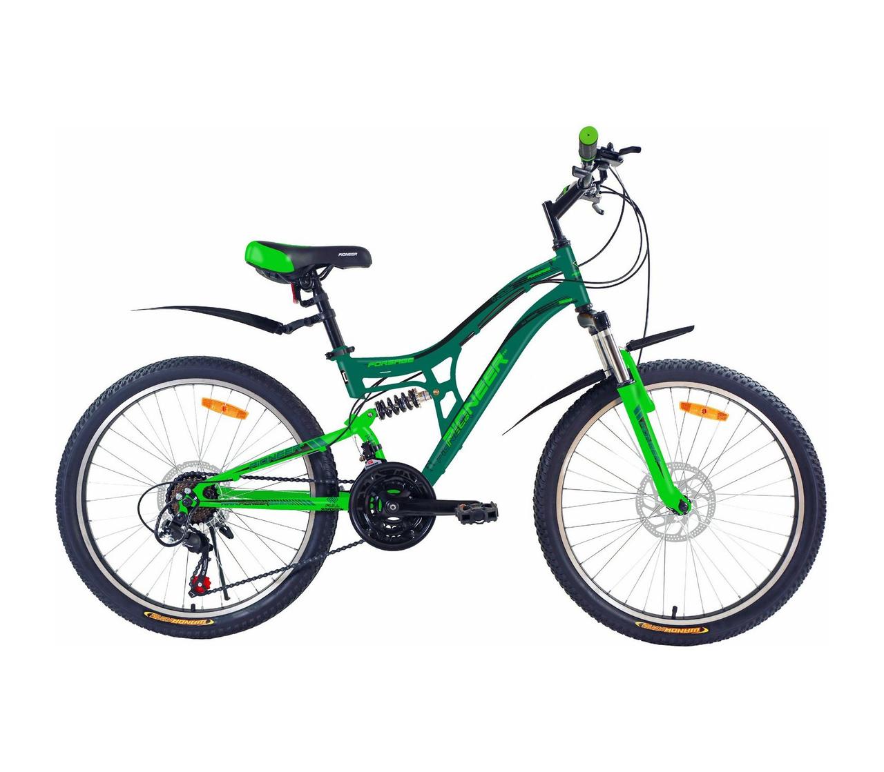Велосипед Pioneer Forsage 24''/14''darkgreen-green-black - фото 1 - id-p112665047