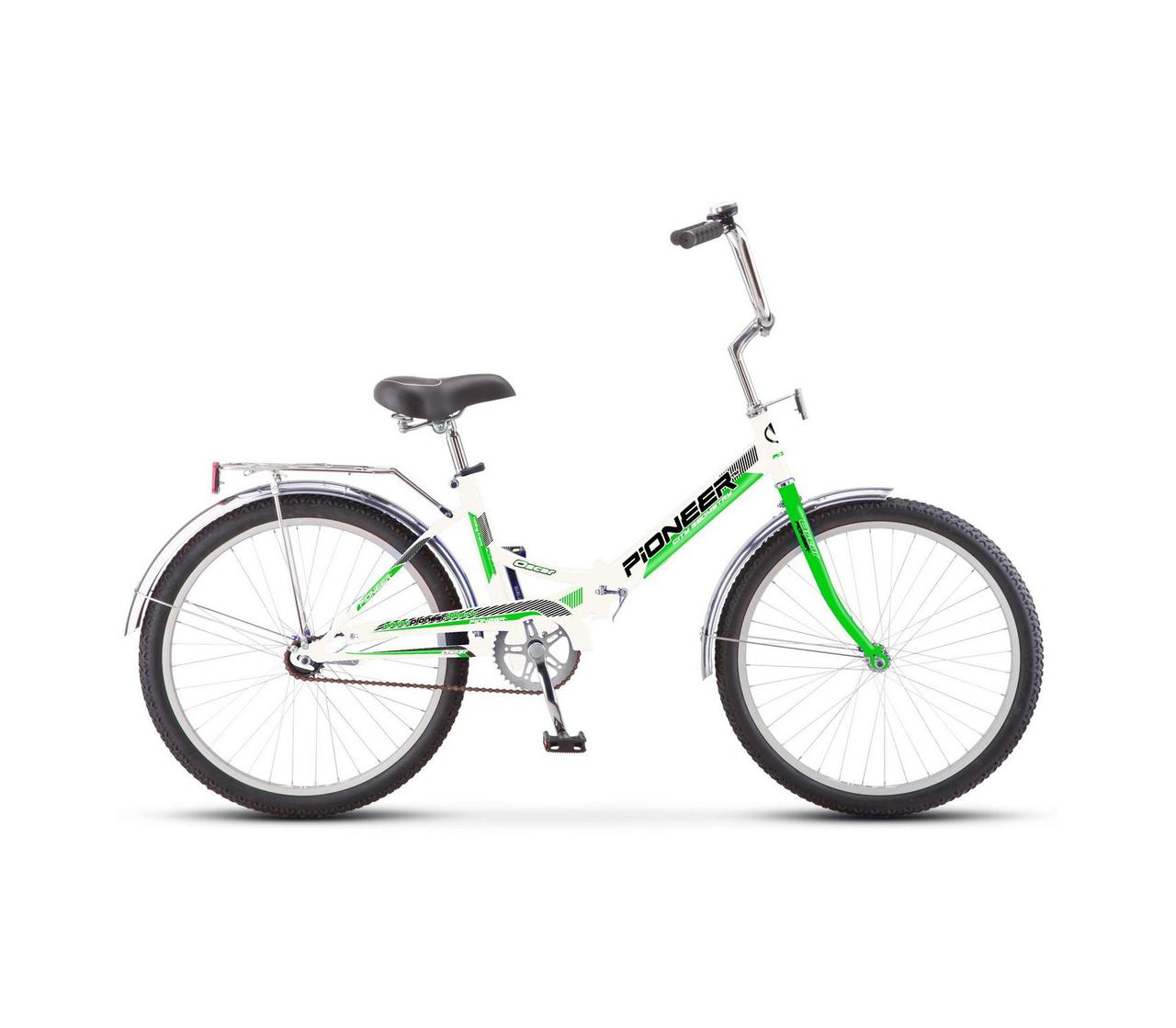 Велосипед Pioneer Oscar 24''/14'' white-green-black - фото 1 - id-p112665055