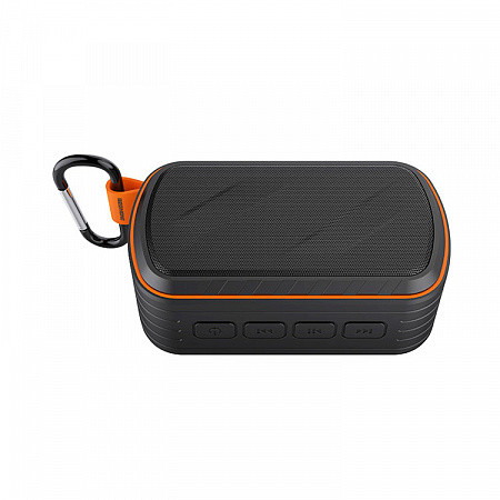 Колонка портативная беспроводная Bluetooth Speaker Redmond RBS-5813, черный с оранжевым - фото 2 - id-p112661011