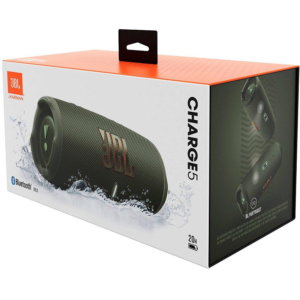 Портативная колонка JBL Charge 5 JBLCHARGE5GRN зеленая - фото 8 - id-p112661444