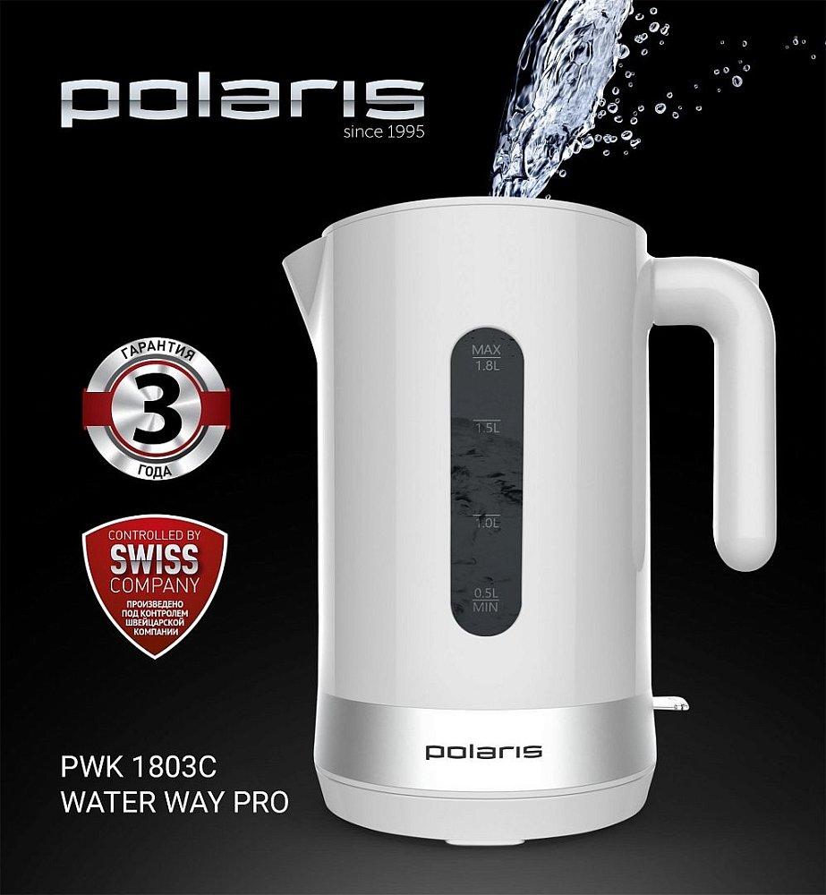 Электрочайник Polaris PWK-1803 С белый - фото 3 - id-p112662347