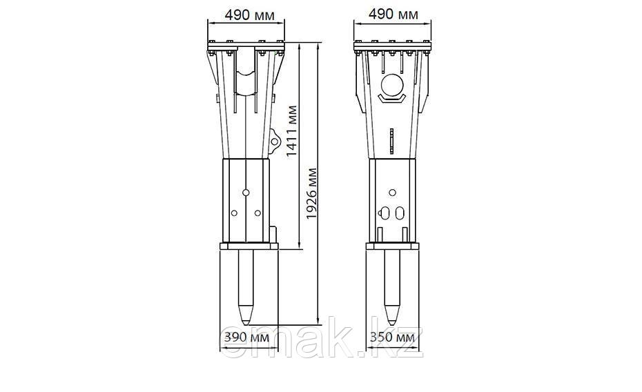 Гидромолот HammerMaster HM 120 - фото 2 - id-p112522938