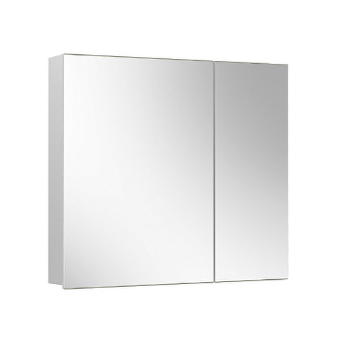 Шкаф навесной зеркальный Триумф ВШ 90 Белый глянцевый