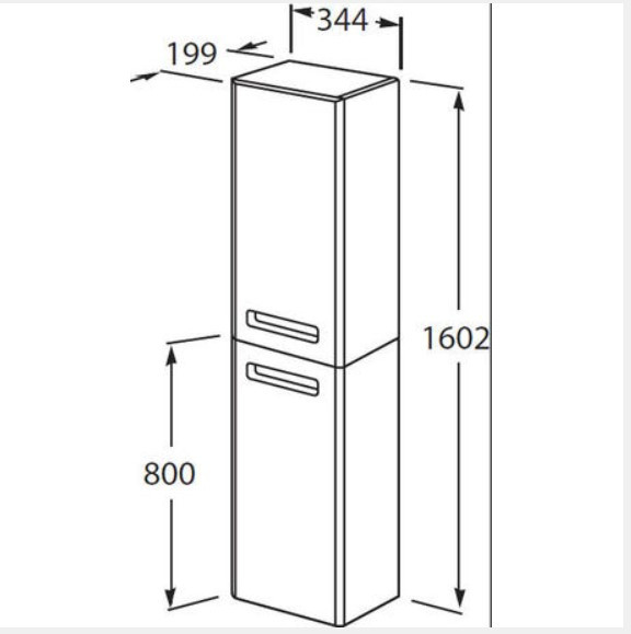 ZRU9302738 THE GAP ШКАФ-КОЛОННА, ПРАВЫЙ, БЕЛ., ПЛЁНКА - фото 2 - id-p109343540