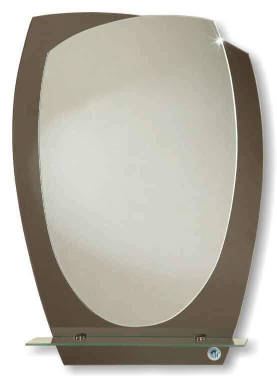 Зеркало Континент Азалия (480х665) с полкой - фото 1 - id-p109344284