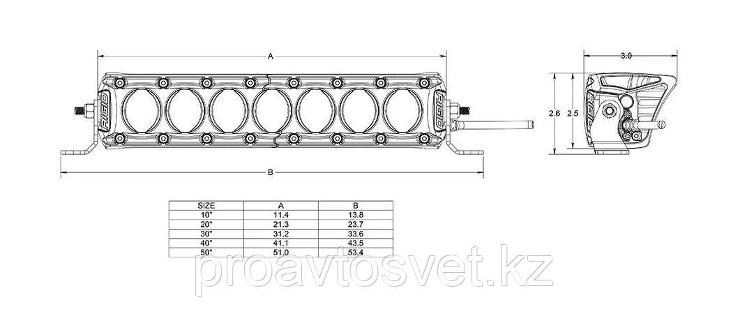 Rigid REVOLVE 50 дюймовая Led балка AMB BACKLIGHT (оранжевая подсветка) - фото 4 - id-p112666438