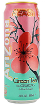 Напиток AriZona Green Tea Georgia Peach 650ml (24 шт. в упак)