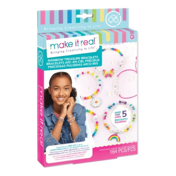 Набор для творчества браслеты Радужные сокровища Make It Real
