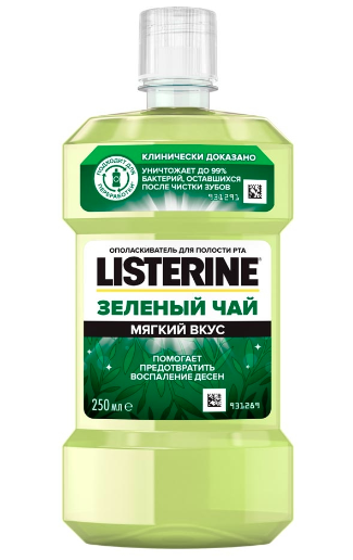 LISTERINE Ополаскиватель для полости рта GREEN TEA 500 мл - фото 3 - id-p112666476