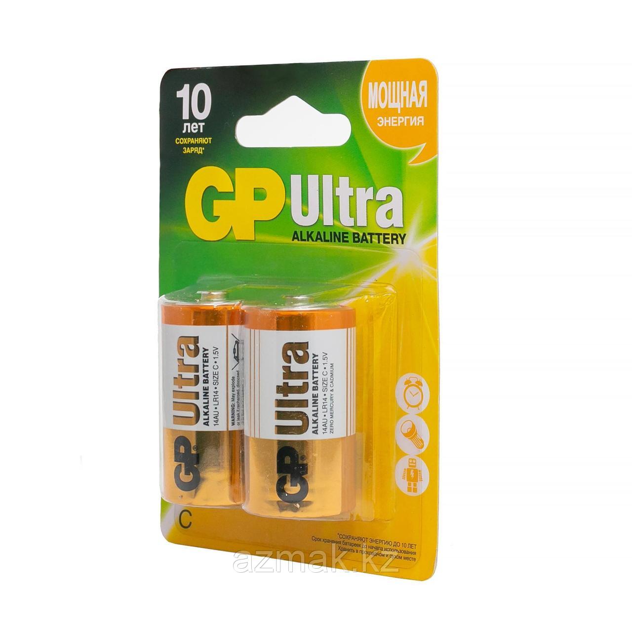 Батарейки GP ULTRA Alkaline (C), 2 шт. - фото 2 - id-p112669035
