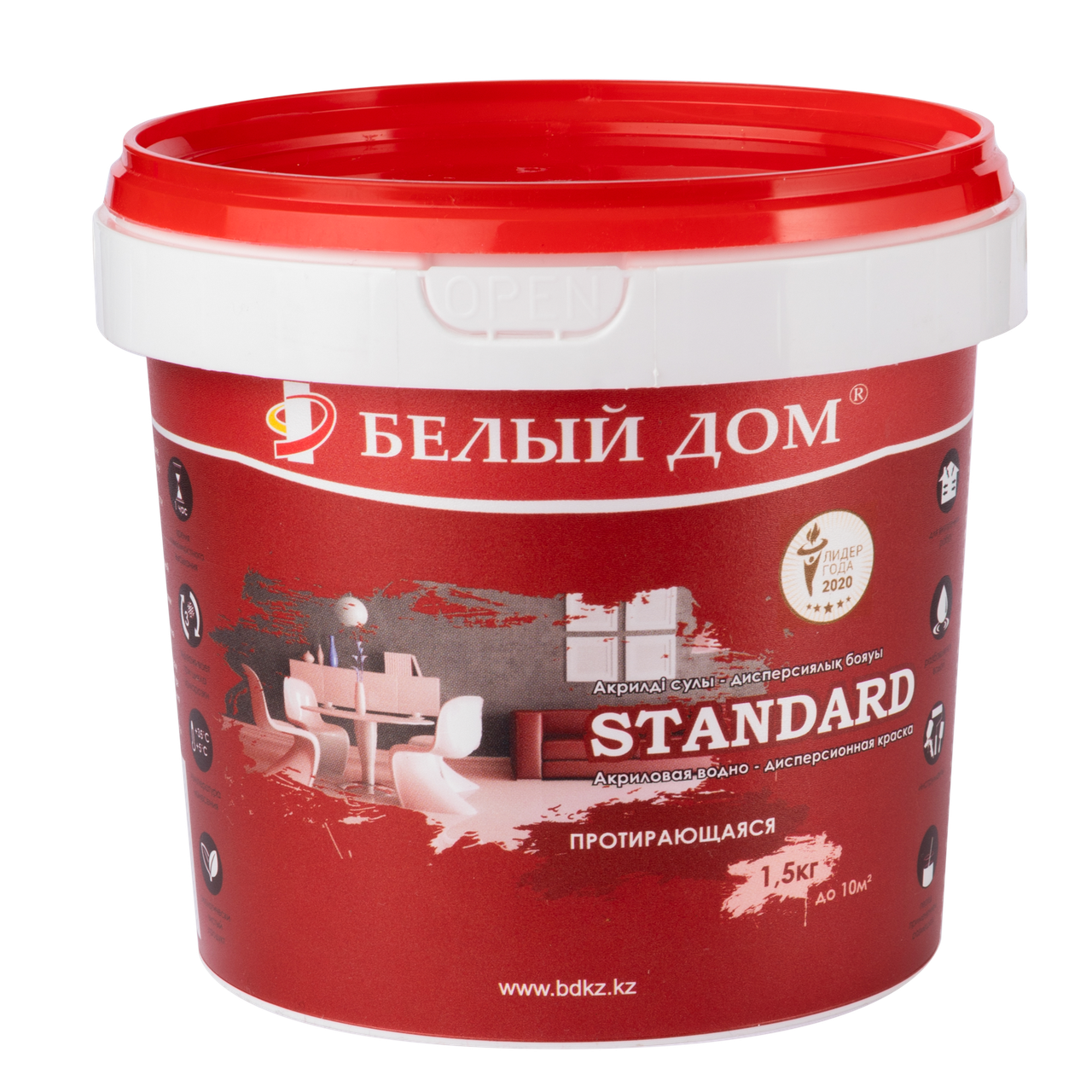 Краска водоэмульсионная акриловая STANDARD