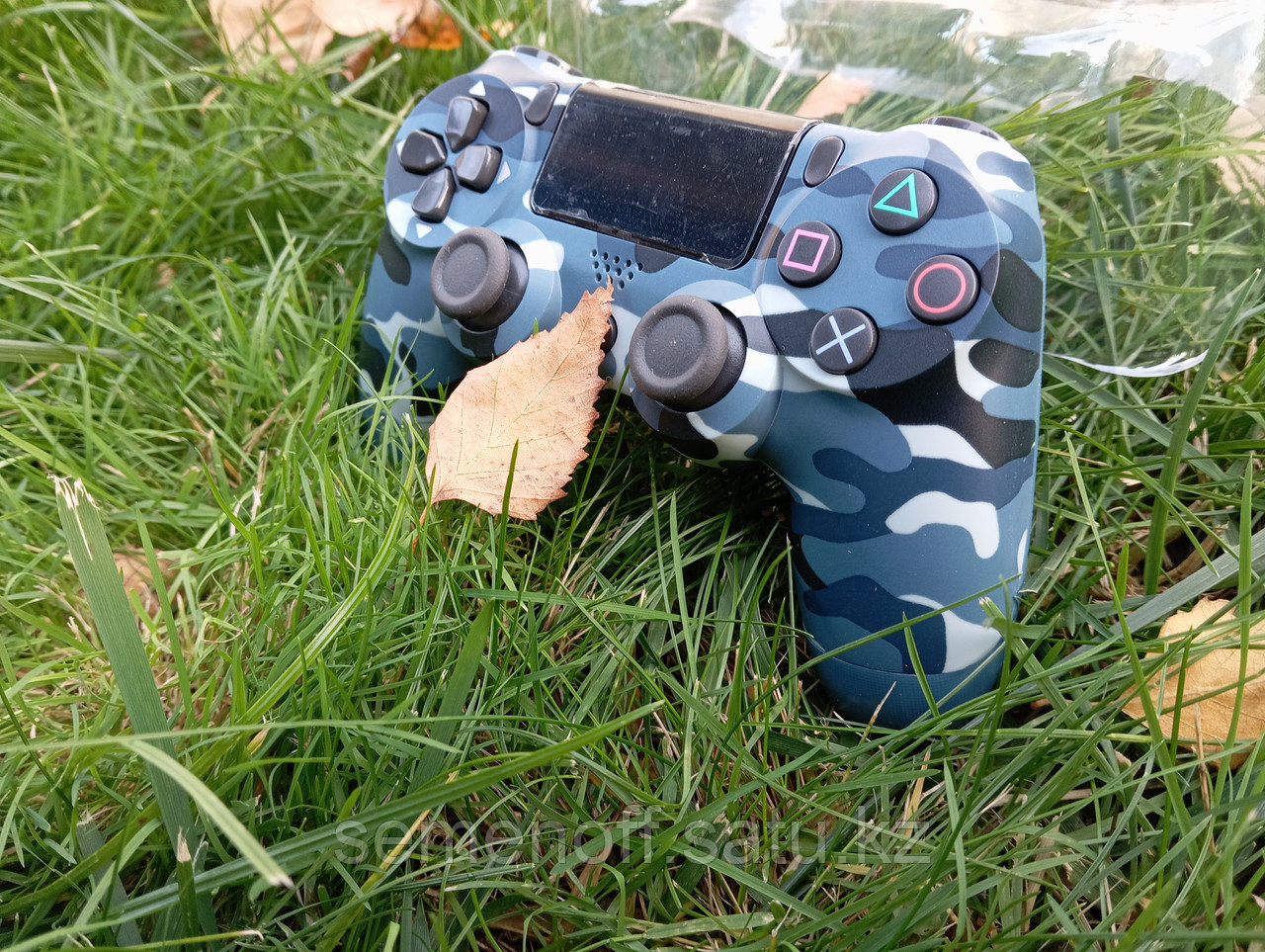 Игровой джойстик Gamepad 4 синий камуфляж (blue camouflage) - фото 4 - id-p110344670