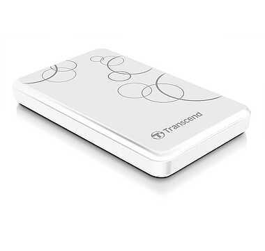 Портативный жёсткий диск Transcend StoreJet 25A3, 1 Тб, USB 3.1 gen.1, белый(,Transcend,) - фото 1 - id-p112672239