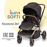 Коляска 2в1 iLovi Softi GLD Black