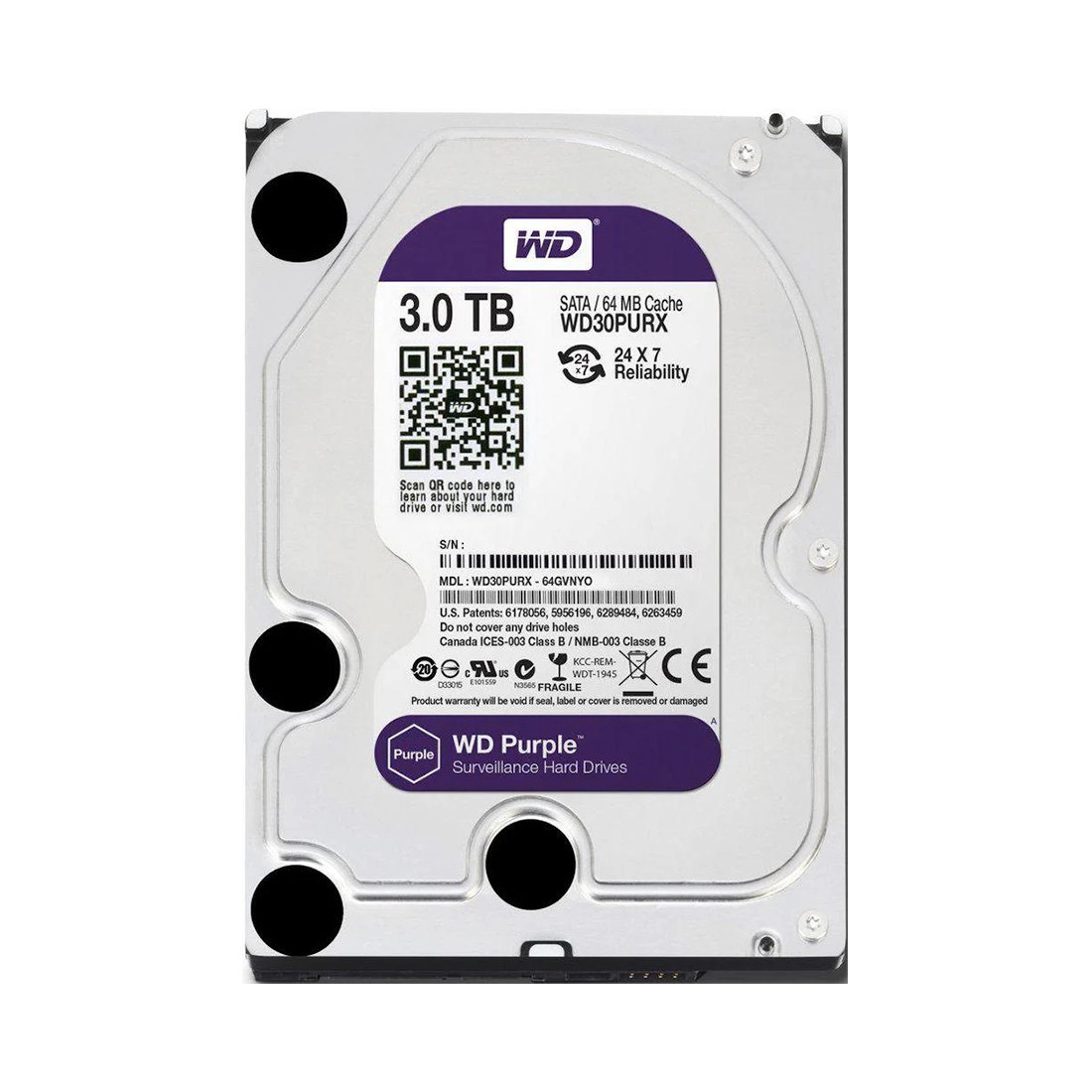 Жесткий диск Dahua WD30PURX HDD 3Tb - фото 1 - id-p112677776