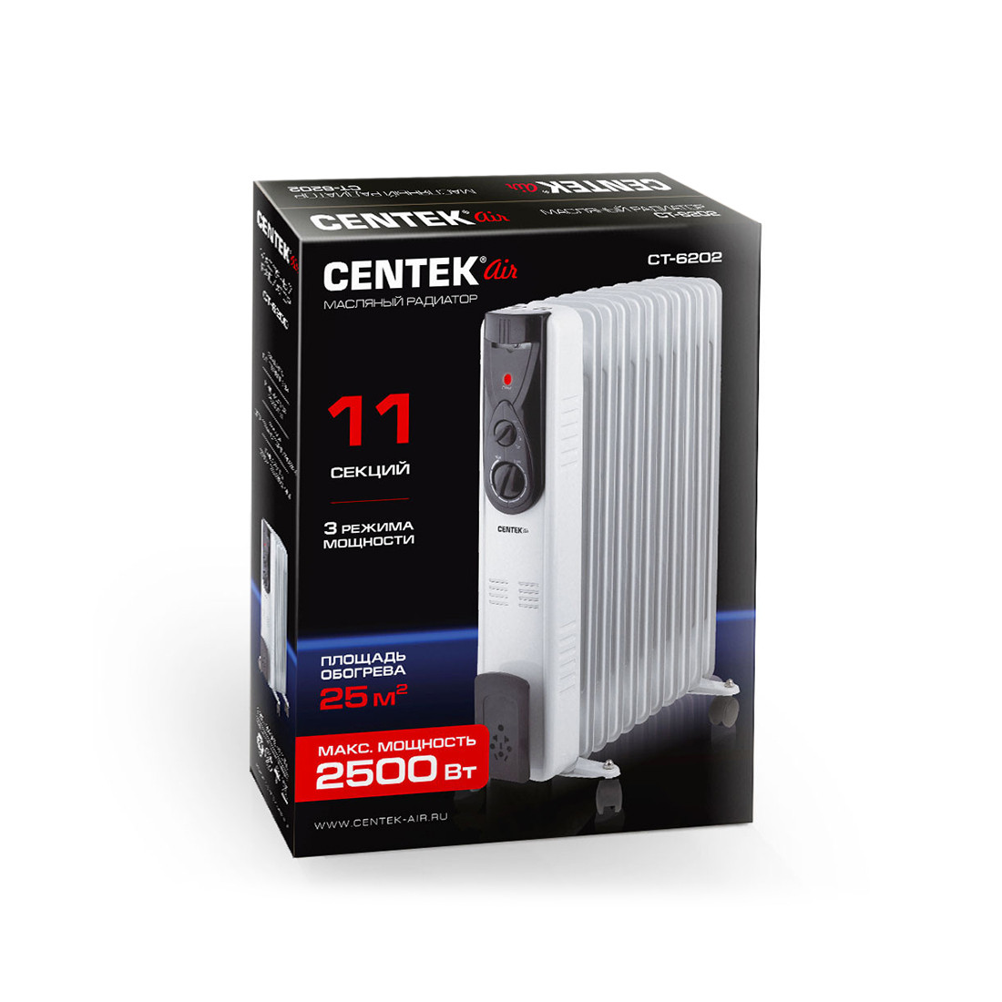 Масляный обогреватель Centek CT-6202 - фото 3 - id-p112683517