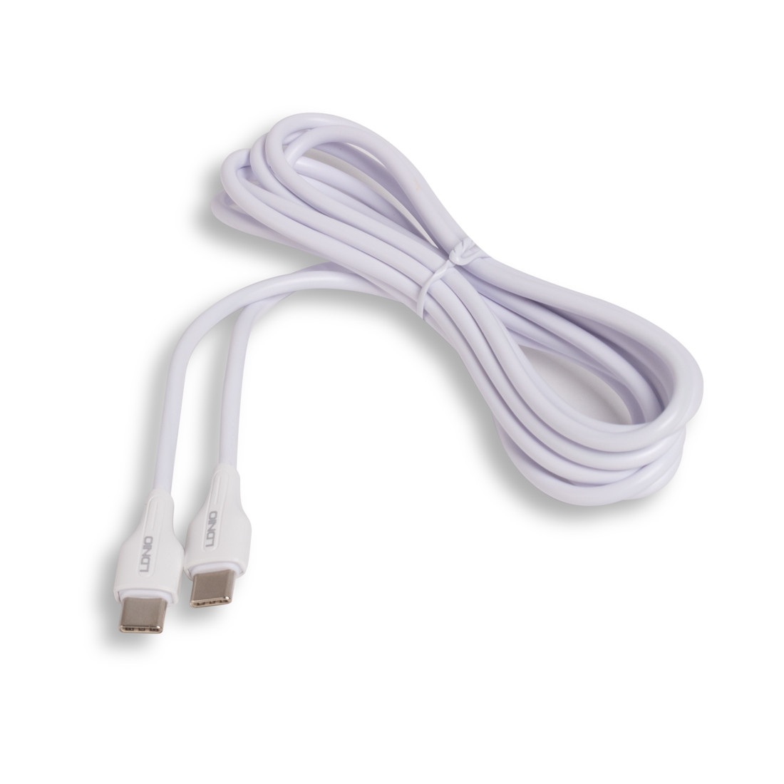 Интерфейсный кабель LDNIO Type-C to Type-C LC122-C 2м 65W Белый - фото 2 - id-p112678576