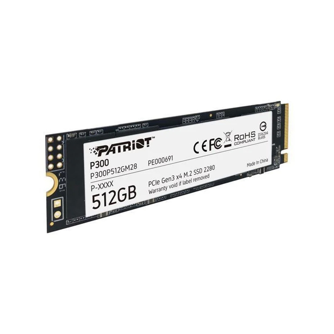 Твердотельный накопитель SSD Patriot P300 512GB M.2 NVMe PCIe 3.0x4 - фото 1 - id-p112681571