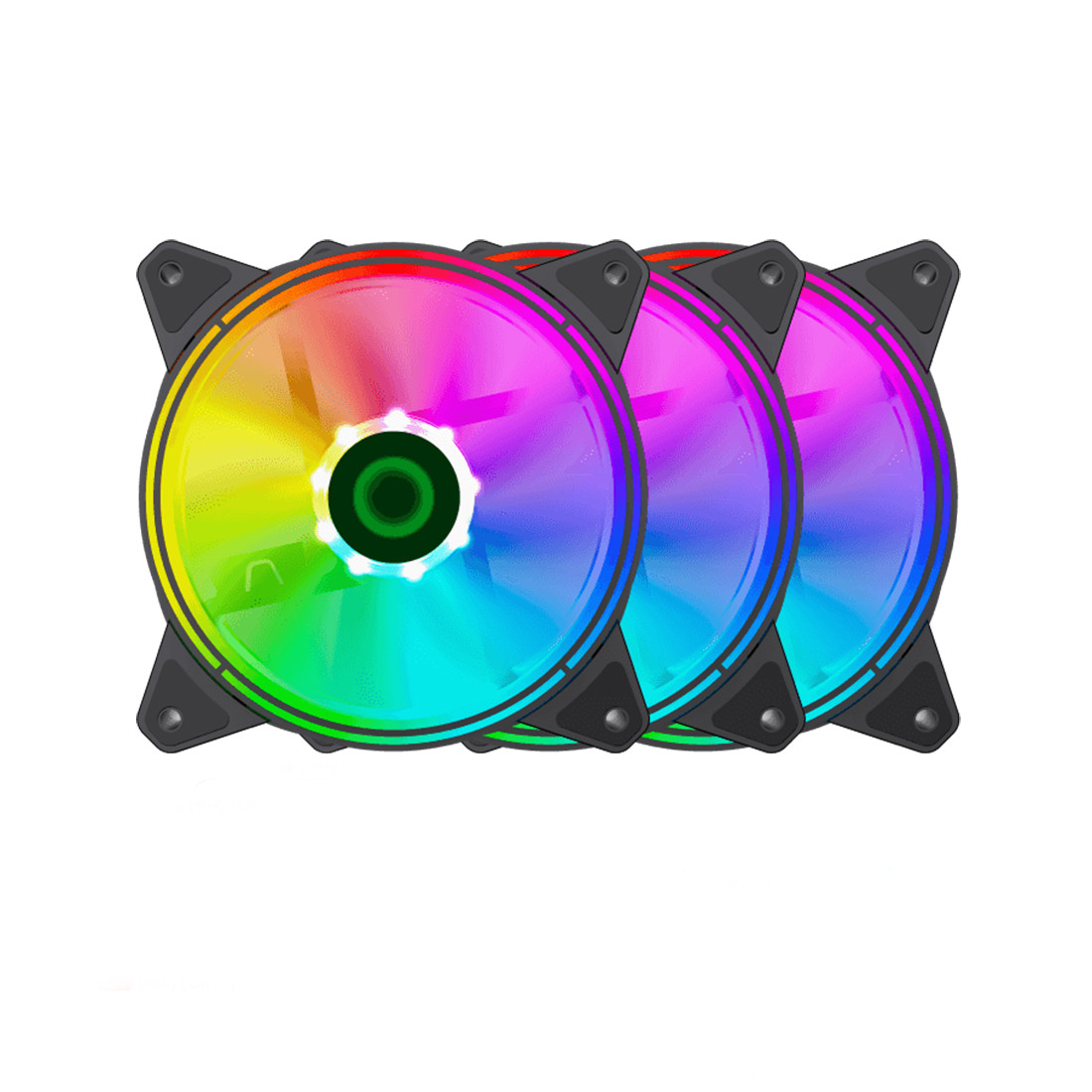 Кулер для компьютерного корпуса Gamemax RQ300 (3-Fan Pack) - фото 1 - id-p112679417