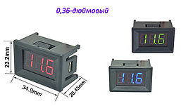 Вольтметр светодиодный цифровой DC4.50V-30.0V (0,36D)