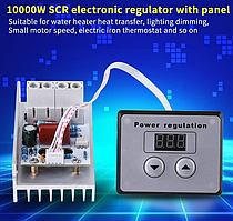 Регулятор напряжения, скорости, температуры, диммер AC220 В10000 Вт80A цифровое управление SCR