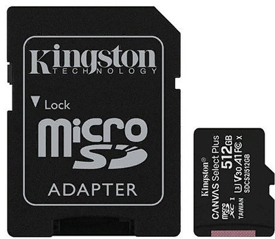 Карта памяти MicroSD 512GB Class 10 UHS-I Kingston SDCS2/512GB