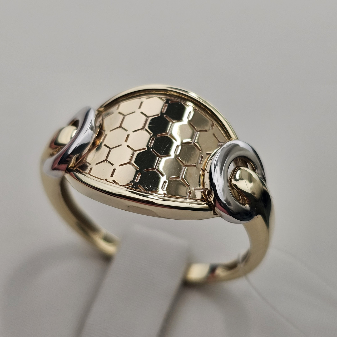 Золотое кольцо Мираж 3,4 гр. 585 проба, ж-б/з 19 размер - фото 6 - id-p112685037