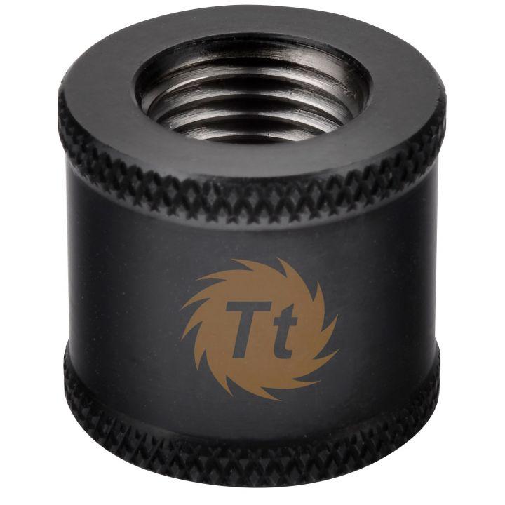 Фитинг для СВО Thermaltake Pacific G1/4 Fem to Fem 20mm extender - Black/Fitting, CL-W049-CU00BL-A - фото 1 - id-p112685349