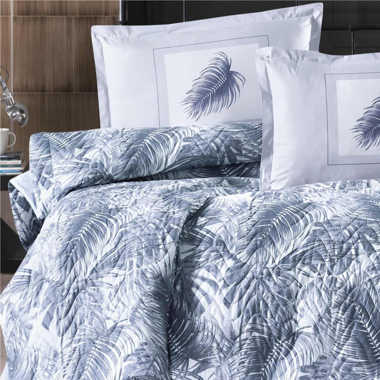 Набор постельного белья с одеялом Ранфорс 4 сезона Clasy Puma V2 (2-х спальное) Blue Турция - фото 3 - id-p112685356